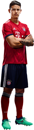 James Rodríguez - James Rodriguez Bayern 2018 (250x560), Png Download
