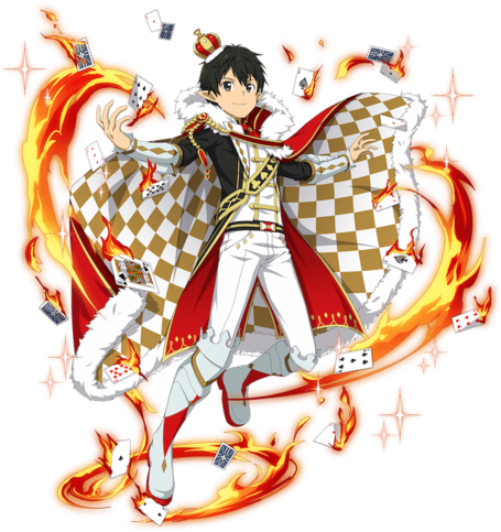Sword Art Online, Kirito Sao, And Ｓａｏ Image - Kirito King Of Poker (500x500), Png Download