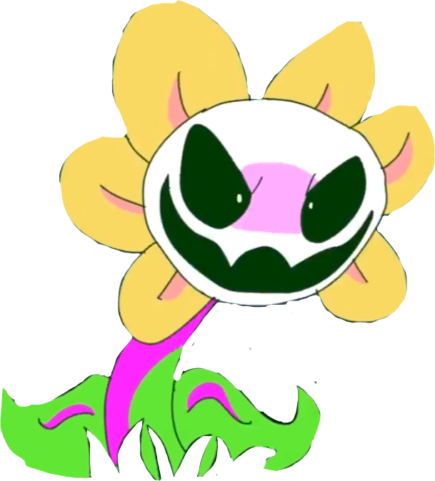 Undertale Undertaleflowey Flowey Flower Angry Mad Creep - Flowey (609x674), Png Download