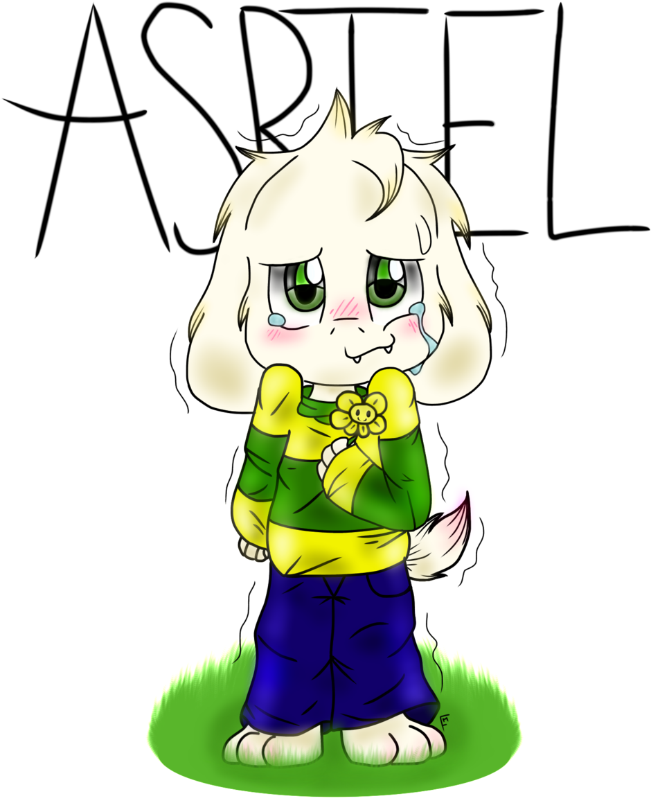 Collection Of Free Chara Drawing Asriel - Undertale Character Asriel (1024x1365), Png Download