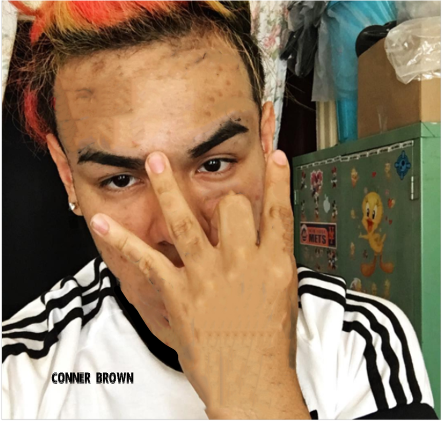 6ix9ine It Looks Bad - 6ix9ine Face Tattoos (1200x857), Png Download