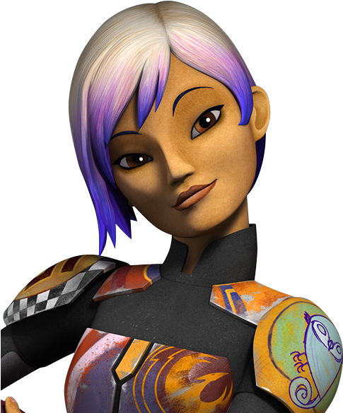 Ahsoka Tano Wookieepedia Fandom Powered By Wikia - Sabine Wren (490x600), Png Download