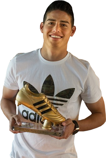 James Rodriguez - Fifa World Cup 2014 Golden Boot Winner (481x517), Png Download