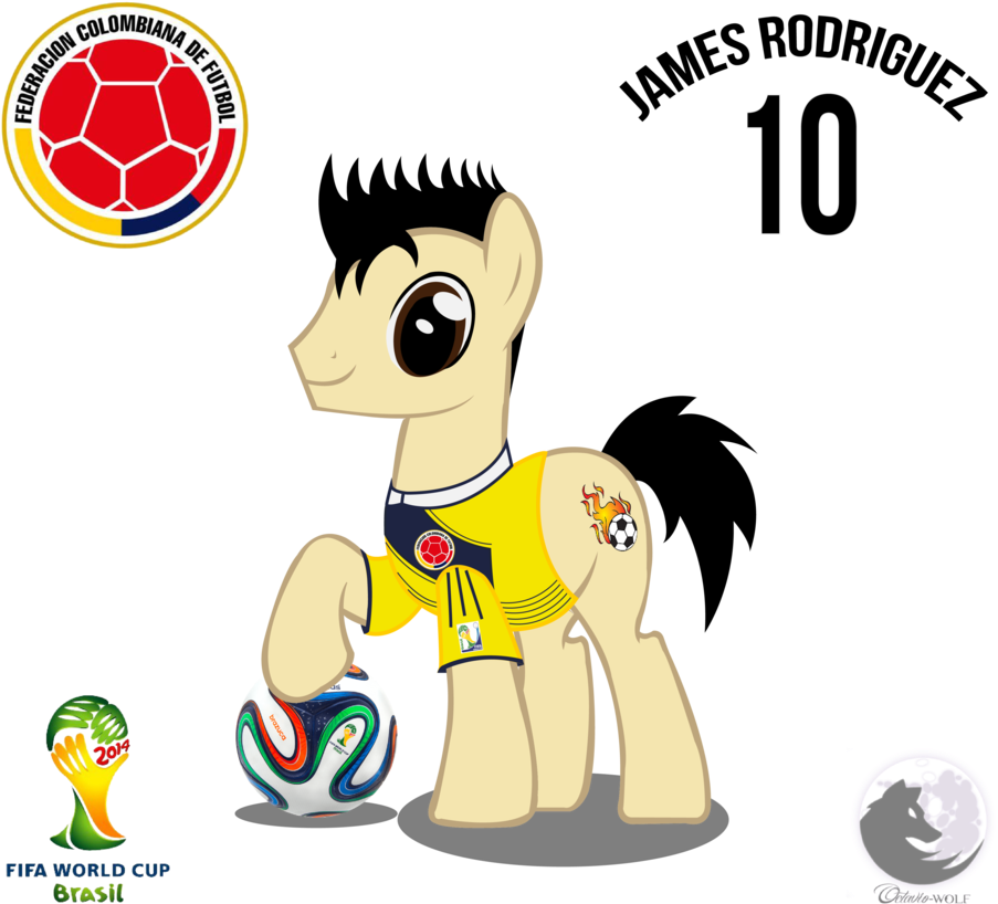 Octavio-wolf, Colombia, Football, James Rodriguez, - Futbol De Colombia Square Sticker 3" X 3" (938x852), Png Download