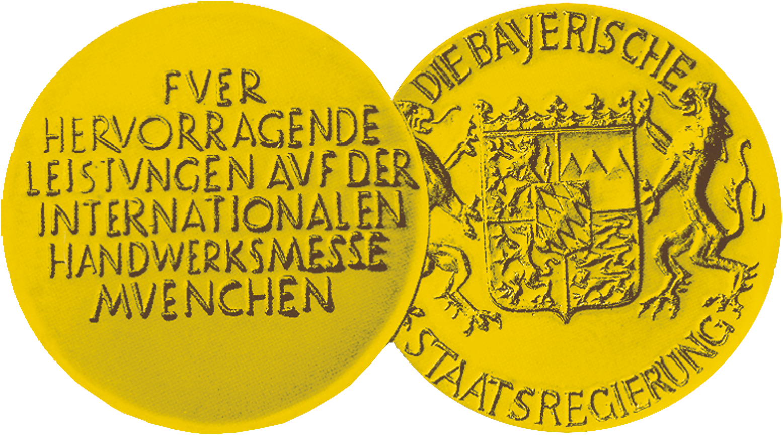 Bavarian State Prize Gold Medal - Circle (1701x985), Png Download