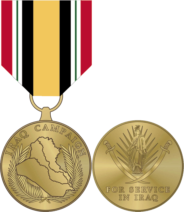 Op Shader Iraq Medal (727x838), Png Download