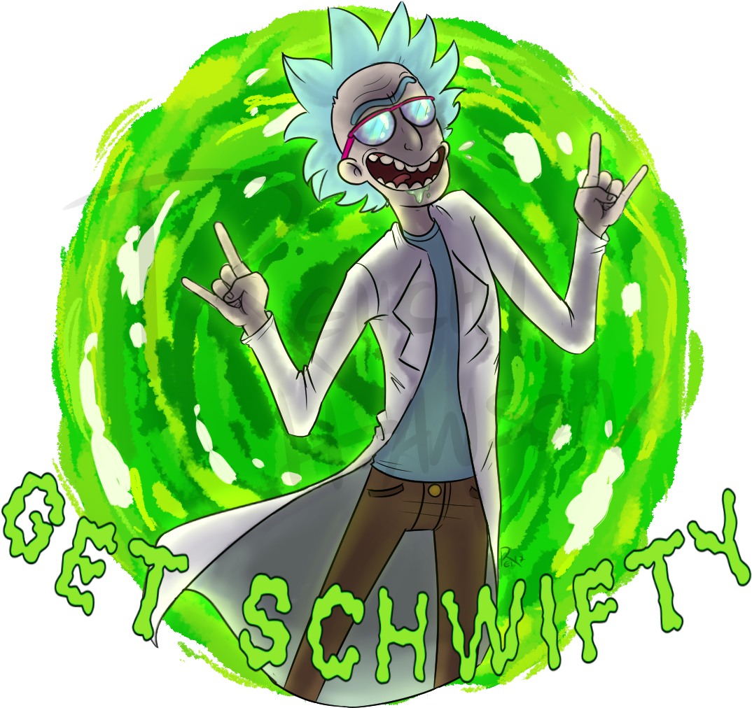 Do Not Remove Caption Rick And Morty Rick Sanchez Portal - Illustration (1080x1080), Png Download
