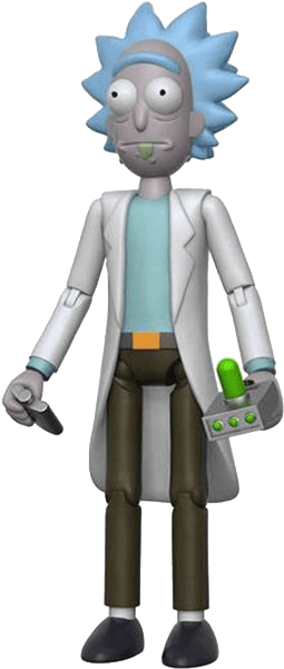Rick & Morty - Rick Sanchez Action Figure (566x800), Png Download