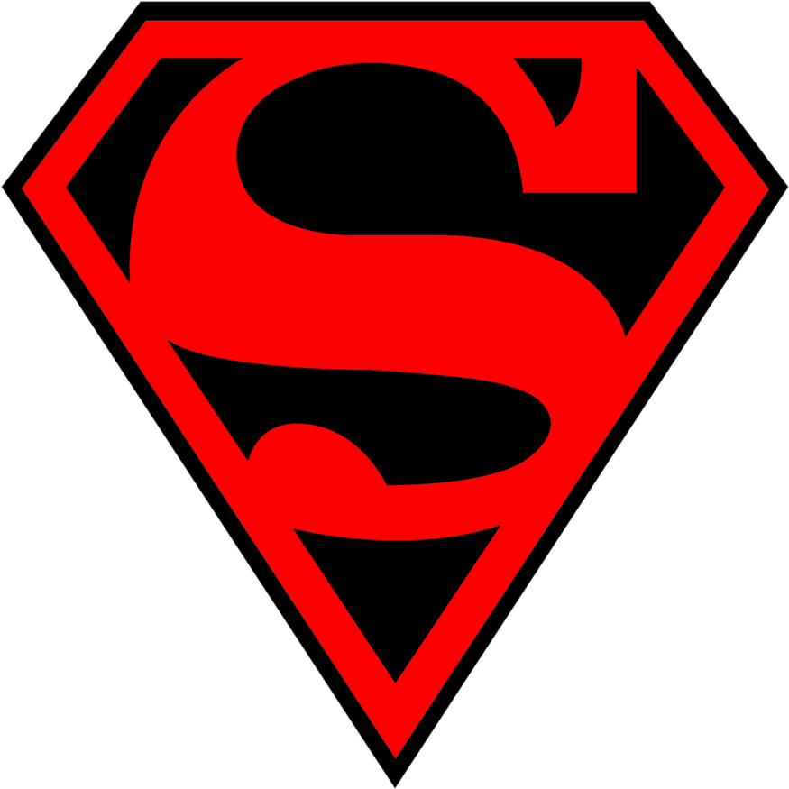 Red Superman Logo (900x900), Png Download