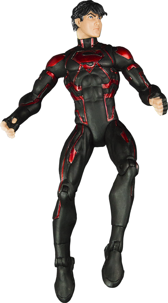 Superboy 7" Action Figure - Superboy New 52 Figure (554x1000), Png Download