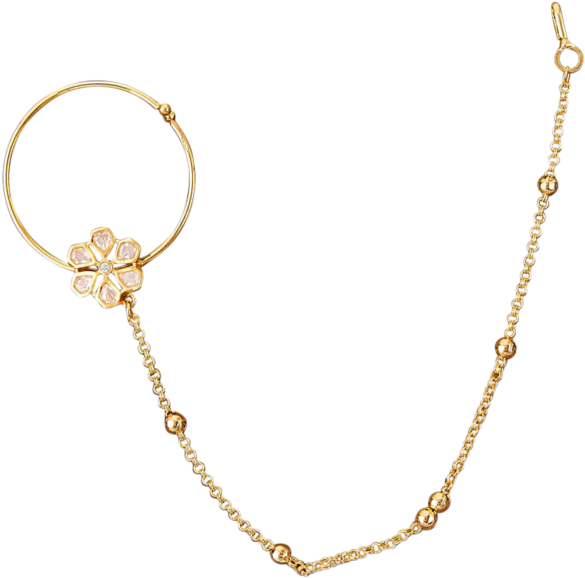 Aarti Nose Ring - Nose Piercing (800x800), Png Download