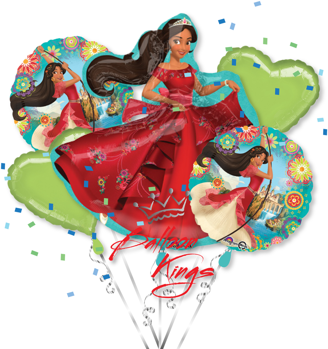 Elena Of Avalor Bouquet - 18" Elena Of Avalor Balloon - Mylar Balloons Foil (1280x1280), Png Download