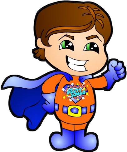 Superboy Colour 3d With Logo Outline - Cartoon (412x500), Png Download