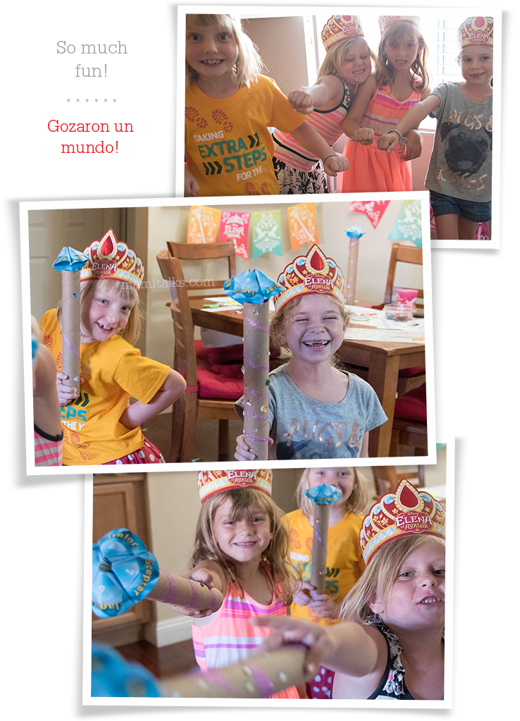 Girls Having Fun Elena Of Avalor Party Mamitalks - Drawing (745x1042), Png Download