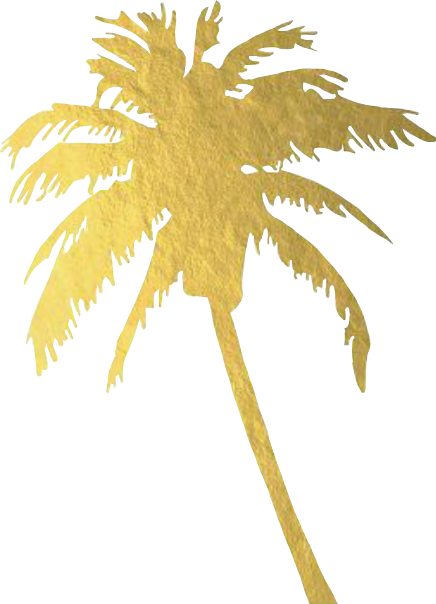 Report Abuse - Gold Palm Tree Png (436x604), Png Download
