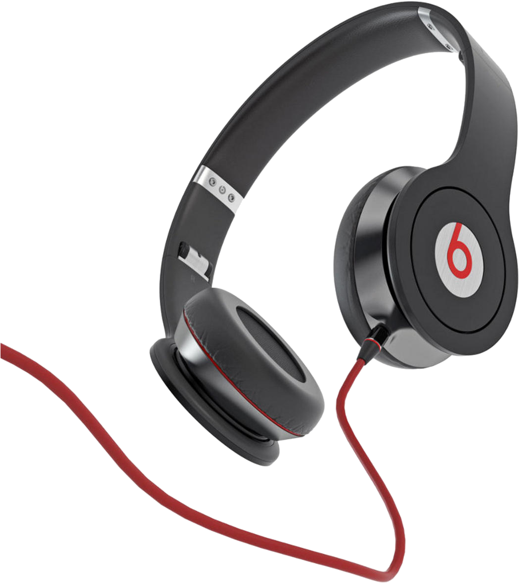 Less Noise, More Music Plush, On-ear Cushions Comfort - Beats By Dr Dre Black (1100x1200), Png Download