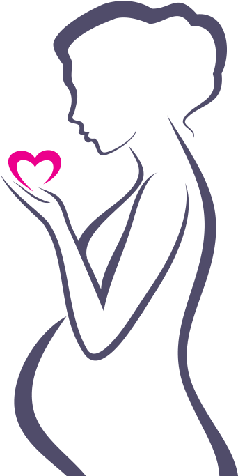 Pregnancy-care - Pregnant Art (341x695), Png Download