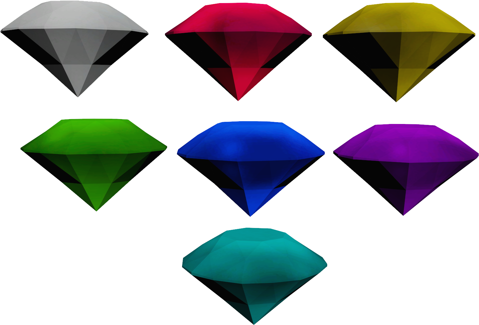 Chaos Emeralds - Sonic 2006 Chaos Emeralds (1920x1080), Png Download