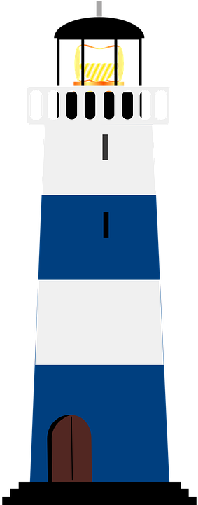 Lighthouse Clipart Nautical - Lighthouse Clipart Png (360x720), Png Download