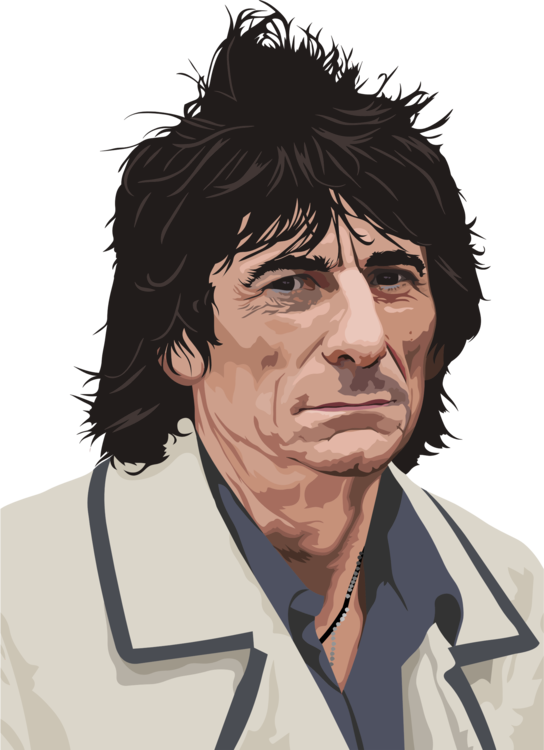 Ronnie Wood The Rolling Stones Musician Rock Artist - Ronnie Wood Png (544x750), Png Download