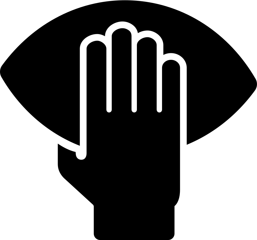 American Football Player Hand Holding The Ball - Hand Holding Football Png (980x915), Png Download