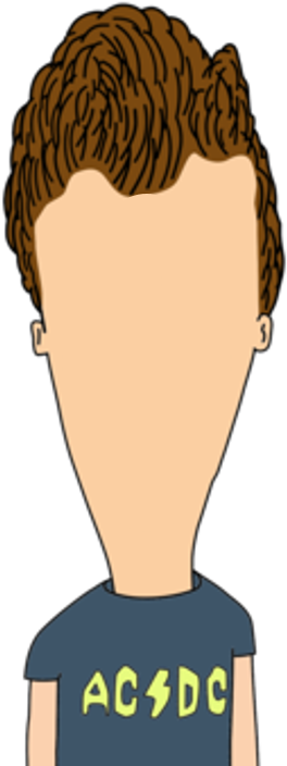 Butt-head Body - Beavis And Butthead Smile (416x729), Png Download