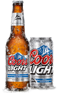 Too Dumb For Words - Coors Light Beer Png (456x386), Png Download