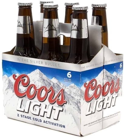 Coors Light Beer - Coors Light Bottle Beer (447x470), Png Download