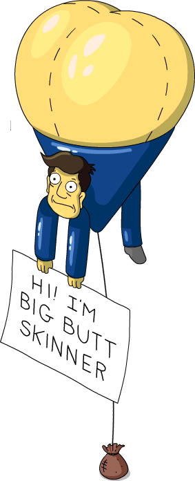 Butt Clipart Balloon - Hi I M Big Butt Skinner (283x696), Png Download