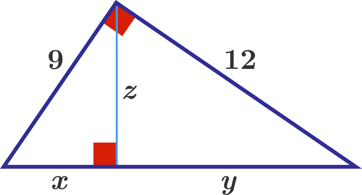 Just A Right Triangle - Similar Right Triangles Problem (1200x648), Png Download