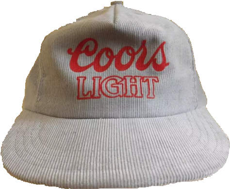 Coors Light Vintage Corduroy Snapback Hat - Hat (574x535), Png Download