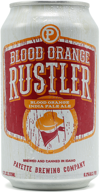 Payettebrewing Bloodorangerustler Ipa - Payette Blood Orange (500x800), Png Download