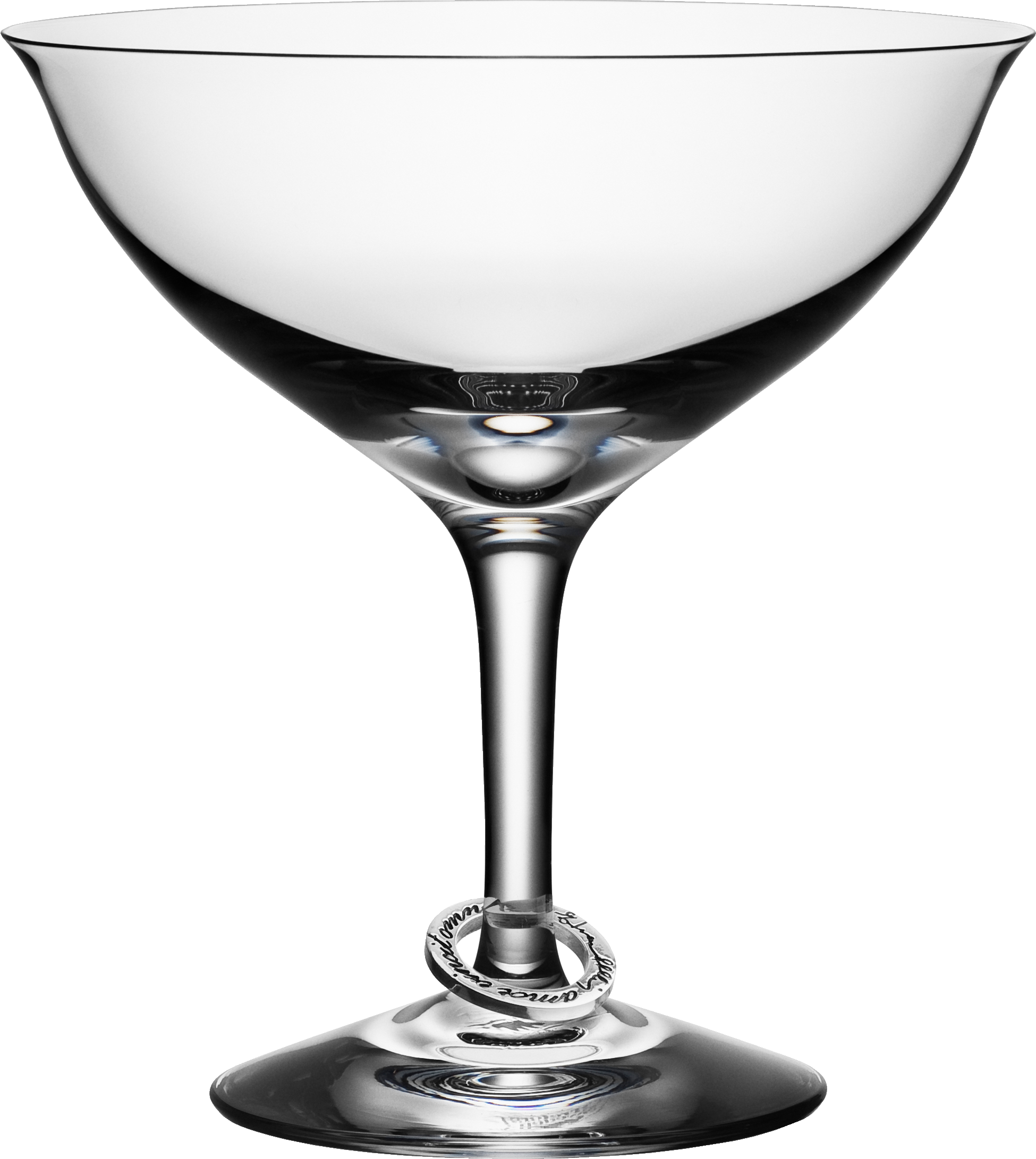 Glass Png Image - Orrefors Amor Vincit Omnia Champagne Flute (1950x2182), Png Download