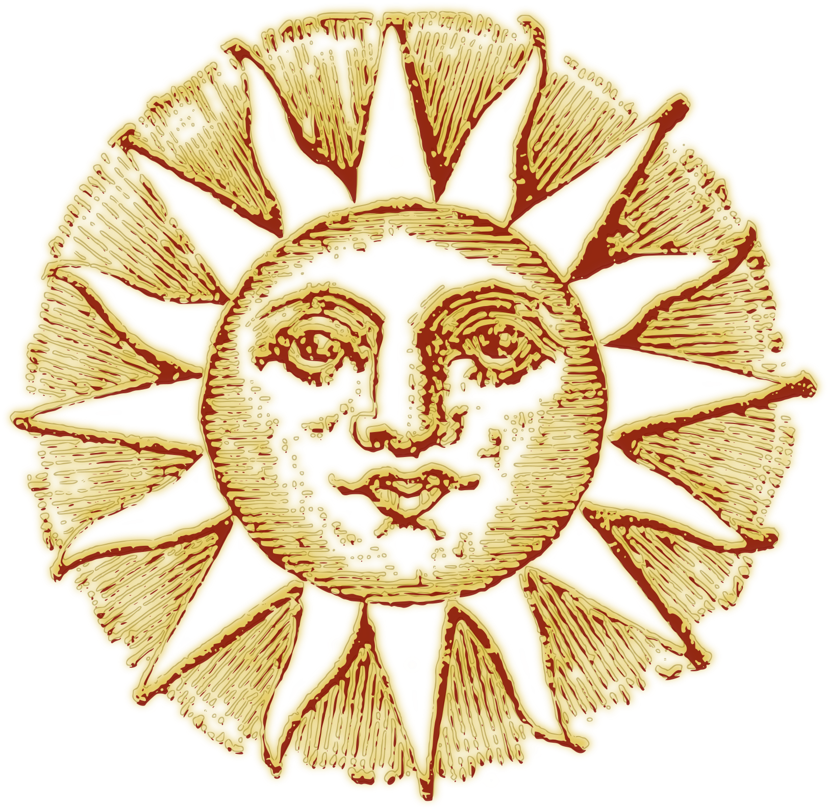 Medium Image - Old Sun Drawing (566x800), Png Download