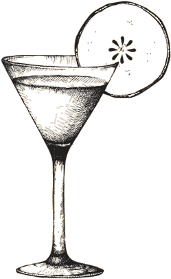 Apple Pie Martini Cocktail - Cocktail White Illustration Glass Png (370x480), Png Download