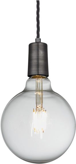 Sleek Edison Pendant - Industville Vintage Sleek Edison 1 - Wire Pendant - (600x600), Png Download