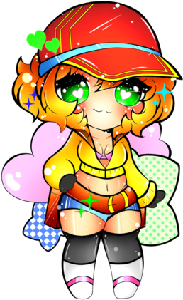 Final Fantasy Cindy Chibi (400x446), Png Download
