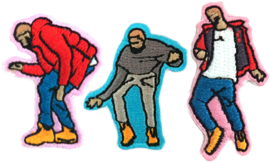 Dancing Drake Patches 3-pack - Patches And Pins Drake (760x507), Png Download