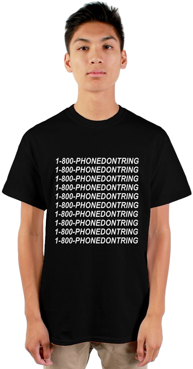 This Design Is Based Off Of Drakes " 1 800 Hotlinebling" - T-shirt (498x759), Png Download