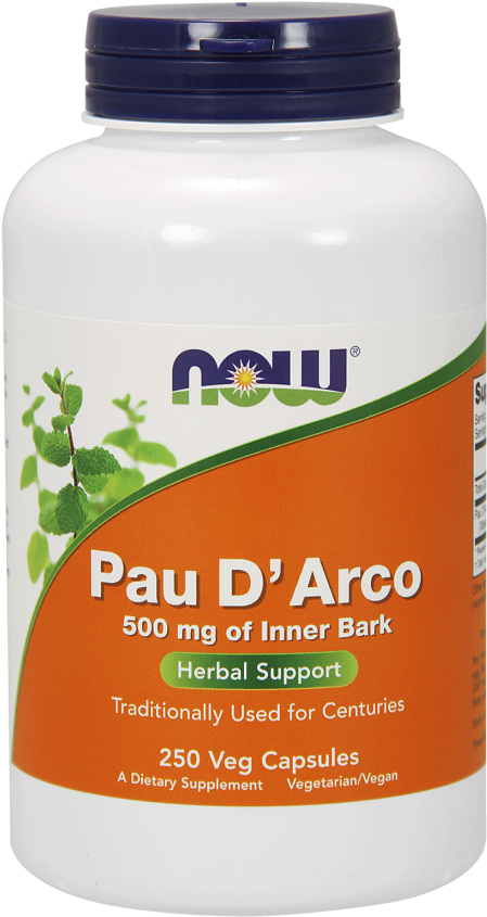Pau D' Arco 500 Mg - Dandelion Root Now Foods (497x880), Png Download