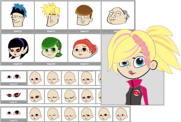 2d Talking Head - Angle (753x508), Png Download