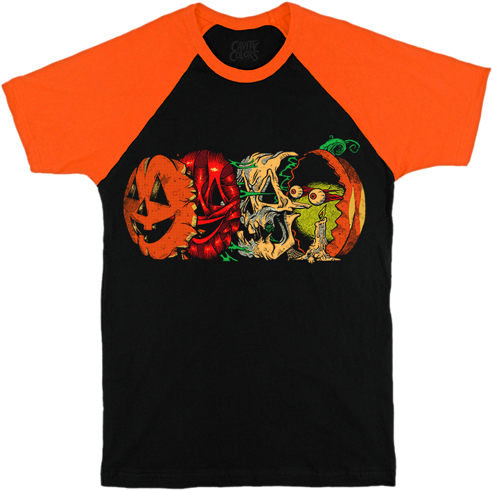 Anatomy Of A Jack O' Lantern - T-shirt (828x758), Png Download