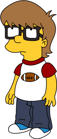 Jake Boyman - Simpsons Jake Boyman (231x550), Png Download