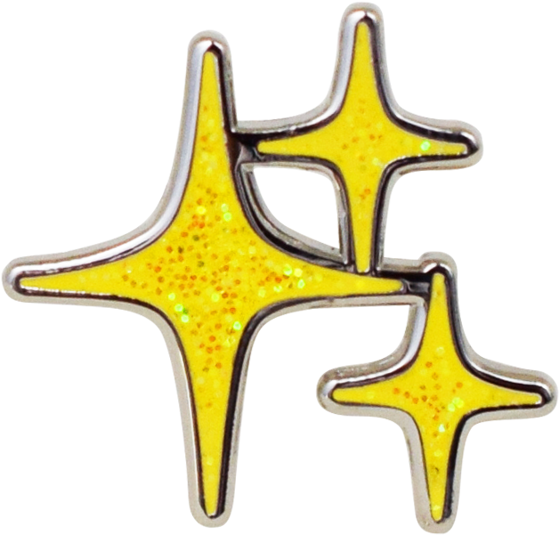 Sparkle Emoji Pin - Estrelinhas Emoji Png (710x710), Png Download