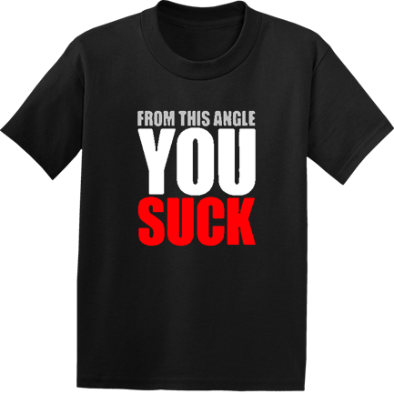 Kurt Angle You Sucks - T-shirt (433x433), Png Download