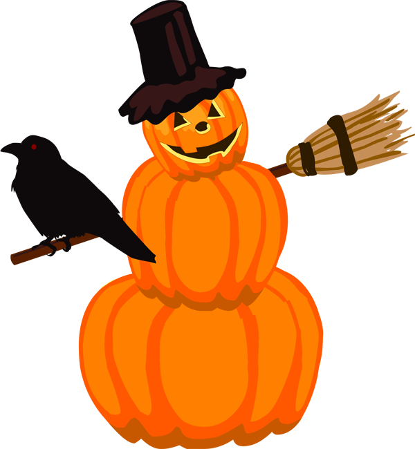 Happy Jack O Lantern Clipart - Creepy Jack O Lantern Clipart (600x650), Png Download