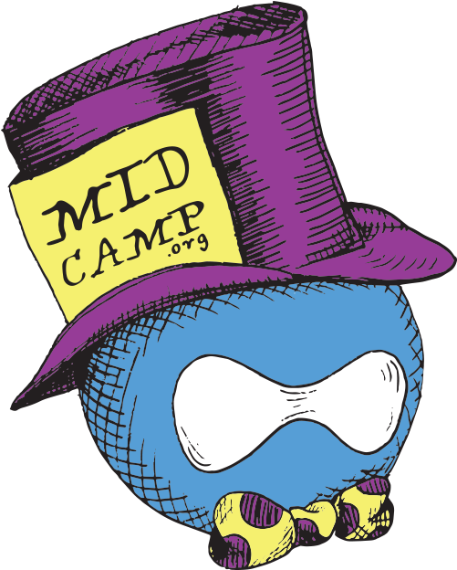 A Drupal Drop Wearing A Mad Hatter Hat With The Words (525x650), Png Download