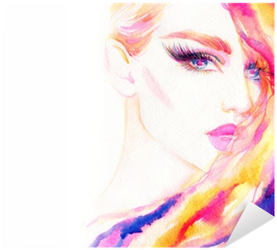 Beautiful Woman Face - Πίνακασ Σε Καμβά Λευκο (400x400), Png Download