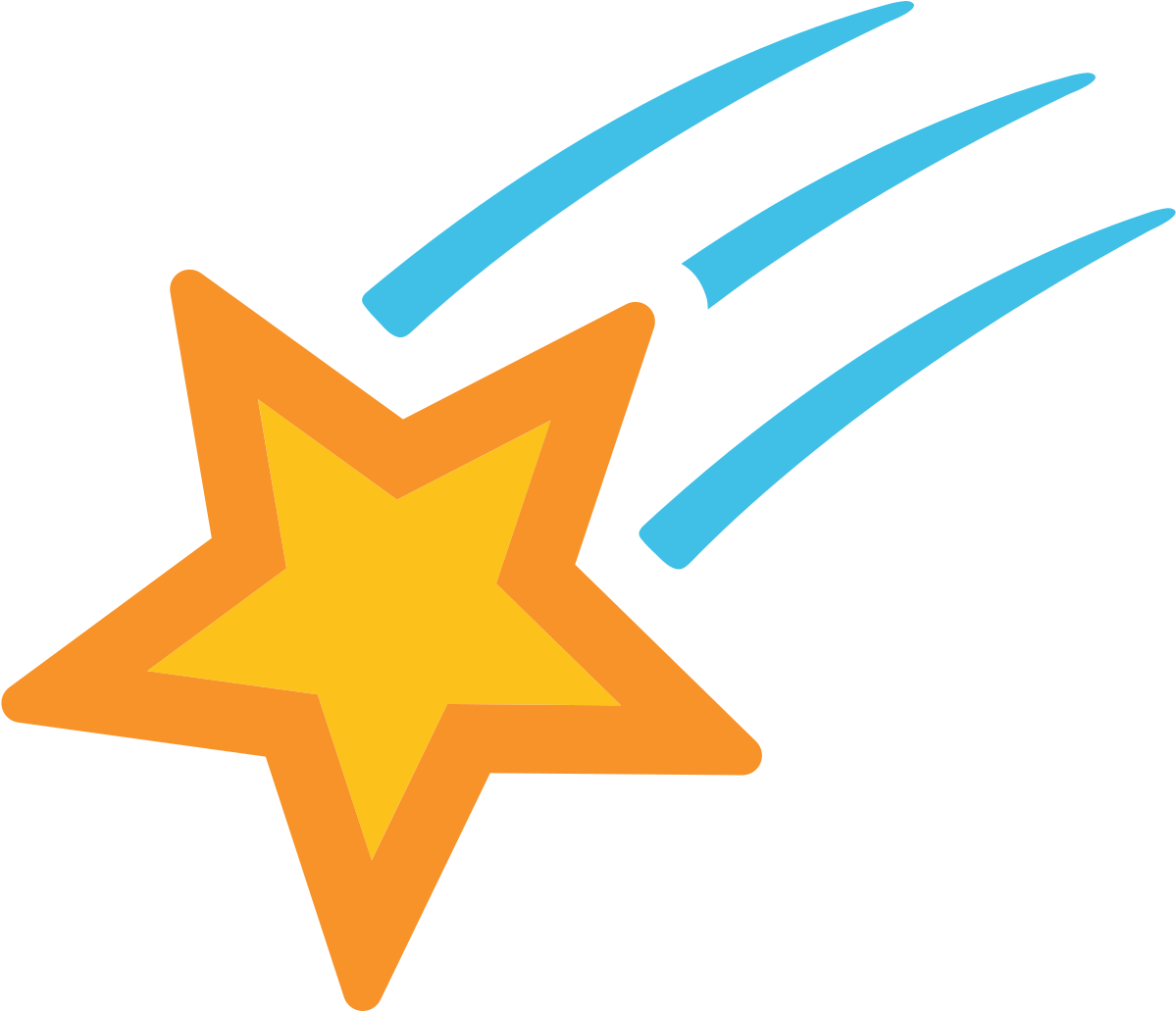 Sparkle Png Emoji - Shooting Star Emoji (1200x1200), Png Download
