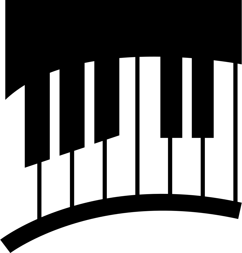 Piano Keys In Curve Comments - Imagenes De Pianos Logos (938x980), Png Download